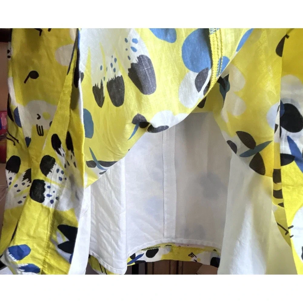 Catimini‎ NWOT Sundress Toddler Girl Lined Yellow Fun Cockatoo Spring 2t Cotton